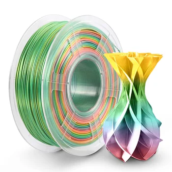 Uus 2 Tüüpi Silk Vikerkaar Hõõgniidi 1.75 mm 1kg 3D Printer Ere Värv Silk PLA 3d Hõõgniidi Siidist Tekstuuri 3D-Printimine Materjalid