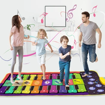 Uus 4 Stiile, Topelt Rida, Multifunktsionaalne Muusikaline Instrument Klaver Matt Imiku Fitness Klaviatuuri Abil Mängida Vaip Haridus Mänguasjad Lastele