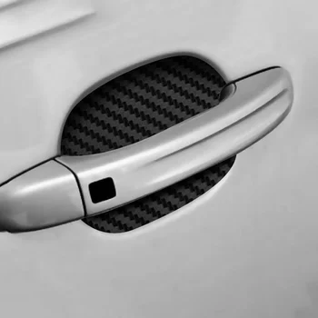 Uus 4tk/Set Auto-Ukseline Carbon Fiber Kleebis Kriimustustele Vastupidav Kate Auto Käepideme Kaitse Kile Välisilme Stiil Tarvikud