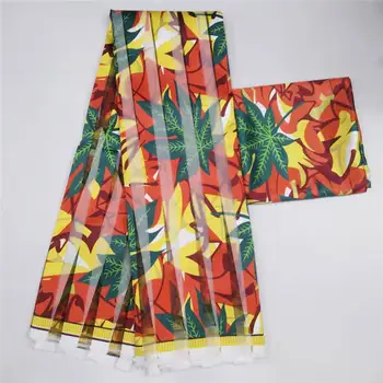 Uus Aafrika silk vaha kangale, digitaaltrükk satiin vaha kangast kleit Aafrika vaha siidist kangast sifonki seatud pool kleit 194573