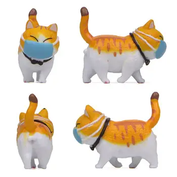 Uus Cartoon Nägu Katta Fat Cat Mini Mudel Figuriin Ornament Mikro -, Maastiku Kujundusest Home Decor