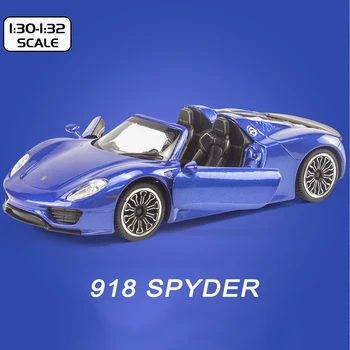 Uus Diecast 1:32 Sulamist Miniatuurne Mudel Porsche 911 918 Spyder superauto neid Metallist Sõiduki Kogumise Lastele Uue Jõulud Mänguasjad