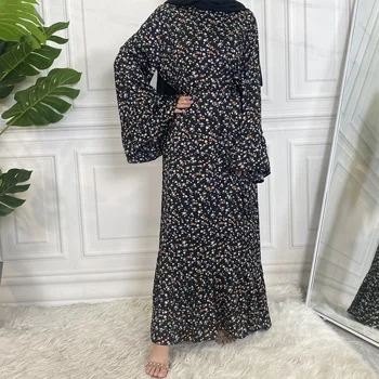 Uus Disain, Kvaliteetne Satiin Kleit Moslemi Naiste Hommikumantel Femme Elegantne Mood Ilus Moslemi Naiste Kleit Musulman Komplektid