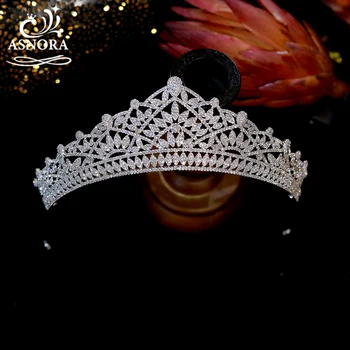 Uus Disain Royal Tsirkoon Tiara Sweet 16 Pruudi Juuksed Ehted Pulm Juuksed Tarvikud Pulmad Tiaras Printsess Crystal Kroonid 127713