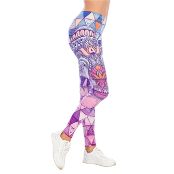 Uus Disain Seksikas Naiste Legging Trükkimine ropa para mujer Fitness Leggins Mood Hingav Legins Kõrge Vöökoht Säärised Naine Püksid