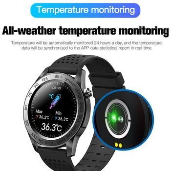 Uus F22U Smart Watch Mees Bluetooth Sport Veekindel Smartwatch GPS Fitness Tracker Keha Temperatuuri Avastamise Watchs