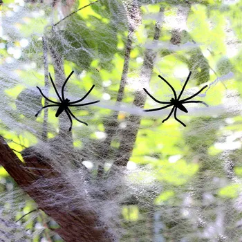 Uus Jube Jube Spider Web Ämblikuvõrk Baar Haunted House Scene Rekvisiidid Korraldatud Decor Halloween Pool Teenetemärgi Puhkus DIY