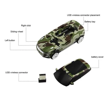 Uus Juhtmeta Hiir Juhtmeta Hiir Auto Kamuflaaž MAASTUR USB Optical Gaming Mängu Hiired ARVUTI Sülearvuti Sülearvuti 10534