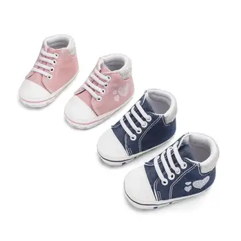 Uus Kevad / sügis fashion denim love baby kingad kummipaelaga jalg baby kingad Tikitud armastus teise lapse kingad 146313