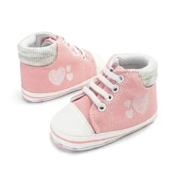 Uus Kevad / sügis fashion denim love baby kingad kummipaelaga jalg baby kingad Tikitud armastus teise lapse kingad