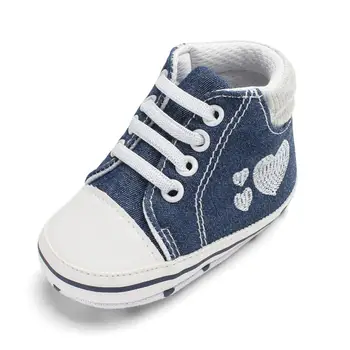 Uus Kevad / sügis fashion denim love baby kingad kummipaelaga jalg baby kingad Tikitud armastus teise lapse kingad