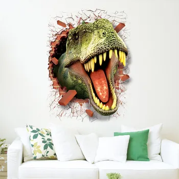 Uus Kodu Decor 3D Lahe Dinosaurus Vinüül Kleebis Kleebised Park Seinast, Seinamaal Kids Room Decor seina kleebis Kodu Deco peegel Hot müüa