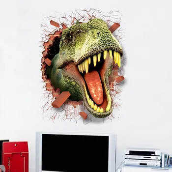 Uus Kodu Decor 3D Lahe Dinosaurus Vinüül Kleebis Kleebised Park Seinast, Seinamaal Kids Room Decor seina kleebis Kodu Deco peegel Hot müüa