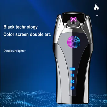Uus LED Display Power Touch Kaugseire Topelt Arc Kergem Laetav USB Kergem Kaasaskantav Hingav, sigaretisüütaja Kingitus Meestele