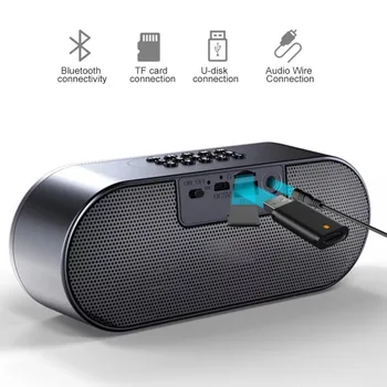 Uus Lahe Öökull Disain Bluetooth Kõlar LED Flash Juhtmeta kõlariga helisüsteem FM-Raadio Äratuskell TF Kaart Väljas Kõlar