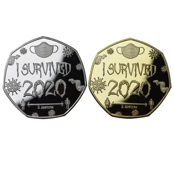 Uus Loominguline Suveniiride 2020 Ommemorative Pinnatud Mündi Kullatud Laekuva Kingitused Medalid Suveniiride Komplekti Монеты Mündid