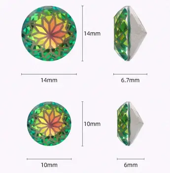 Uus Lotus Ring K9 Rhinestone Crystal Kivi 10mm DIY Riided & Aksessuaarid Klaas Kristall DIY Ehteid Tehes Lahti Helmed Kivi