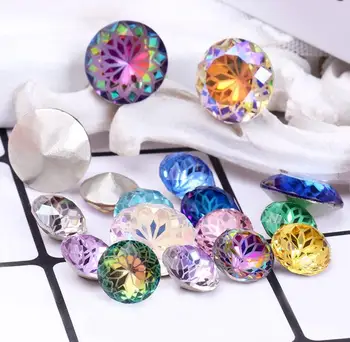 Uus Lotus Ring K9 Rhinestone Crystal Kivi 10mm DIY Riided & Aksessuaarid Klaas Kristall DIY Ehteid Tehes Lahti Helmed Kivi