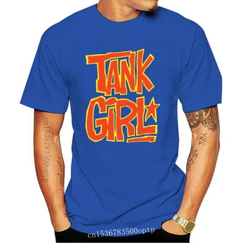 Uus Meeste T-Särk Tank Girl t-särk - Sinine Logo tshirts Naiste T-Särk