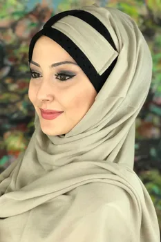 Uus Mood 2021 Islami Headscarf Turban Naise Müts Kevad-Suve Sall Luu Beež Värv Lukk Vöö Valmis Sall 1809