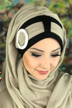 Uus Mood 2021 Islami Headscarf Turban Naise Müts Kevad-Suve Sall Luu Beež Värv Lukk Vöö Valmis Sall