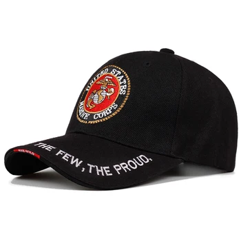 Uus Mood USA merejalaväe Veteran mõned uhked Kübarad Kiri Tikitud Mütsid Uhkelt Mere USMC Must Baseball Caps