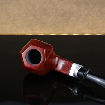 Uus Punane Sandaal Puidust Toru 9mm Filter Suitsetamine Tubaka Toru vaba tööriistade komplekt Kuusnurk Pot Suitsetamise Toru Käsitöö Puidust Toru