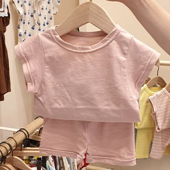 Uus Summer Baby Tüdrukud Poiste Riided Komplekt T-särk+PP lühikesed Püksid korea Stiilis Väikelapse Poiste Riided Sobiks Imiku Tüdrukute Riided