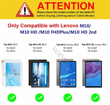 Uus Tablett Pu Puhul Lenovo Tab M10 HD 2nd Gen TB-X306X x306f Kaas M10 Pluss TB-X606F/X M10 X605 X505 Auto-ärgata Magada