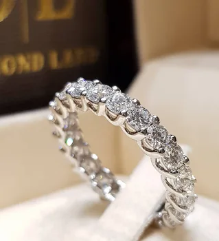 Uus Trendikas Crystal Kaasamine Hot Müük Rõngad Naistele, Valge Tsirkoon Kuupmeetri elegantne rõngad Naiste Pulm Ehteid
