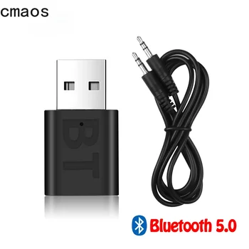 Uus USB Juhtmeta Bluetooth-5.0-Vastuvõtja, Saatja, Adapter, Muusika Kõlarid, 3,5 mm AUX-Car-Stereo-Audio-Adapter-TV Headphone