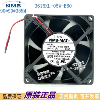 Uus originaal NMB 3615KL-05W-B60 9cm 9038 24V 0.55 A inverter, jahutus ventilaator