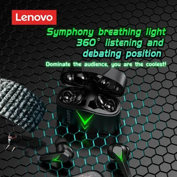 Uusi Tooteid laos Lenovo LP6 Juhtmeta Peakomplekti Bluetooth-V5.0 Mängu Tõsi Esports Süüa Kana Extra Long Life Touch Contro 169419
