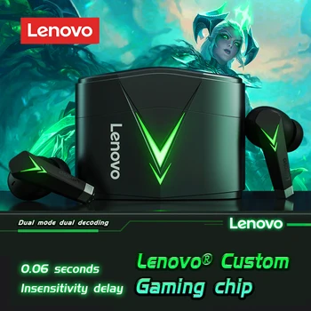 Uusi Tooteid laos Lenovo LP6 Juhtmeta Peakomplekti Bluetooth-V5.0 Mängu Tõsi Esports Süüa Kana Extra Long Life Touch Contro