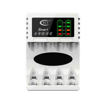 Uusim 4 Slots Elektrilised Aku Laadija Intelligentne Kiire LED Indikaator USB Laadija AA/AAA Ni-MH/Ni-Cd Akut