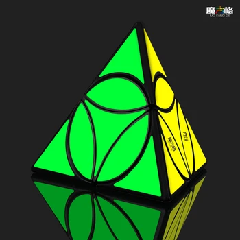 Uusim QiYi Mündi Tetrahedron Püramiid Kiirus Magic Cube Professionaalne 95mm Puzzle Cubo Magico Proje Müntide Kogumise Aju Mäng