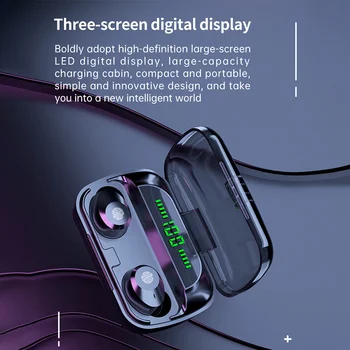 Uusim TWS Led Võimsus Ekraan Earbuds HIFI Raske Bass Bluetooth-5.0 Muusika Sport Kõrvaklapid Juhtmevabad Kõrvaklapid Koos HD Kõne