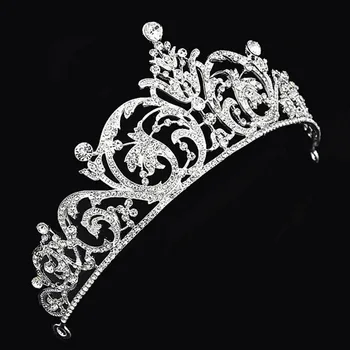 Uute Tulijate Crown Peapael Tiaras Naiste Lill Pruut Crystal Tiaras Kroonid Kuningas Pulmad Juuksed Tarvikud, Mood Ehteid Kingitused