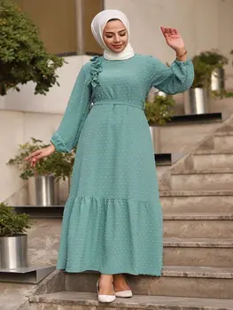 Uzun õhtukleit Türgi Moslemi naiste kleit Islami seal kaftan Marocain kleidid Vestidos Eid Mubarak Rüü Femme