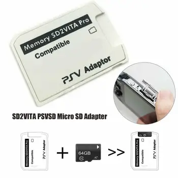 V5.0 SD2VITA PSVSD Pro Adapter PS Vita Henkaku 3.60 Micro SD Mälukaardi 256GB MicroSD Mälu/TF Kaart 110675