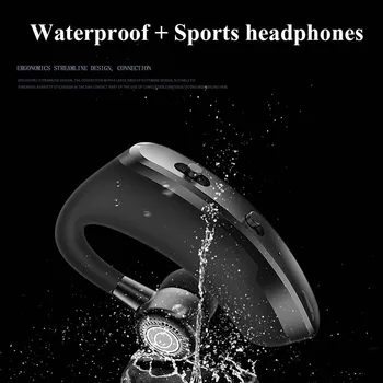 V9 Kõrvaklapid, Bluetooth Kõrvaklapid Handsfree Peakomplekt Äri-Headset koos Mic-Drive Kõne Sport Kõrvaklapid Nutitelefoni 125404