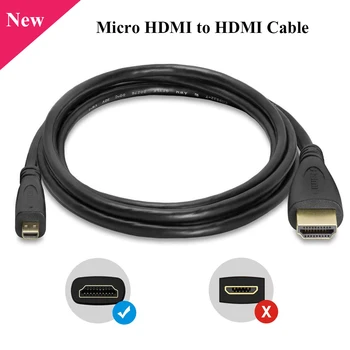 Vaarika Pi Micro HDMI-HDMI Kaabel-Video HDMI Kaabel, Adapter PC, Sülearvuti, Tablett HDTV jaoks Vaarika Pi 4 Näidis B