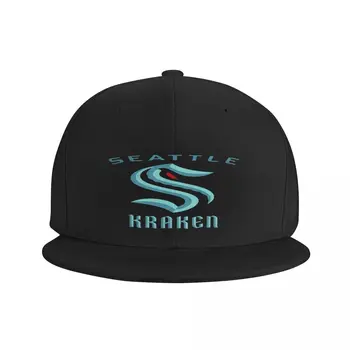 Vabastage Kraken 1Seattle Jäähoki Käsitöö Must Regulaarne Baseball Cap Panama Müts Kopp Müts Müts Plaastrid