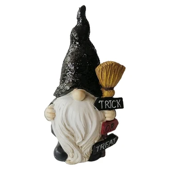 Vaik 22cm Aed Gnome Kuju Väljas Aed Halloween Figuriin Laekuva Purskkaev Muru Festival Käsitöö