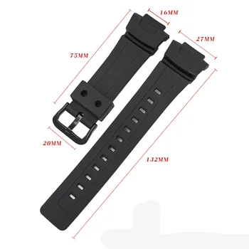 Vaik Watchband jaoks Casio G-SHOCK G100 G-200 G-101 G-2310 G-2300 Silikoon Käepael Watch Band Käevõru Rihm