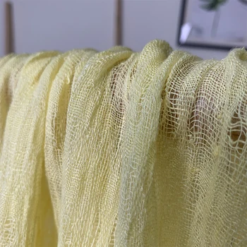 Valge waxberry 130cm kangas hele kollane Linane lõng linane riie rõivaste Rõivaste õmblemine materjalid Tasuta shipping