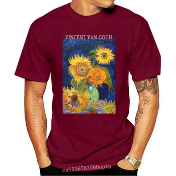 Van Gogh Viis Päevalilled 1888, Kunsti T-Särk Meestele, Naistele, Lastele Kunsti Stiil Tee Suured Tee Särk