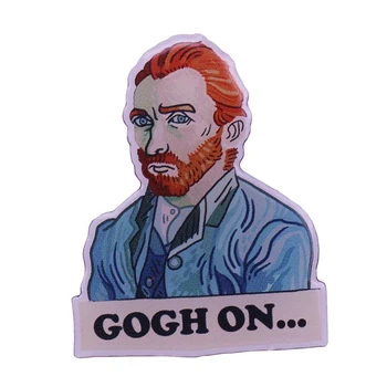 Van Gogh ' i Maali Emailiga Pin-Suur Kunstnik Aksessuaar päevalille Tähine Öö 83383