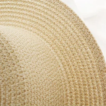 Vanema-lapse Suve Uus Naiste Päike Müts Kopp ühise põllumajanduspoliitika beež pits Bowknot Lilled Lindi Korter top Straw Hat Beach Mütsid Panama