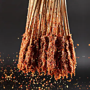 Vastupidav Bambus Varras Pulgad BBQ Puu-Kebab naturaalsest Puidust 25cm Pulgad Grill Stick DFK889
